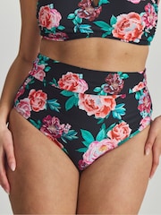 Simply Be Black Magisculpt Fold Over Bikini Briefs - Image 3 of 4