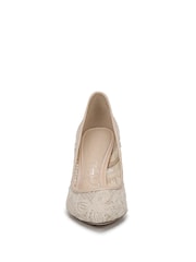 Sam Edelman Cream Hazel Mesh 3 Regular Fit Stiletto Heel Court Shoes - Image 6 of 7