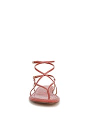 Sam Edelman Orange Clarra Regular Fit Strappy Sandals - Image 3 of 7
