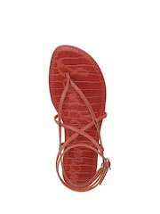 Sam Edelman Orange Clarra Regular Fit Strappy Sandals - Image 5 of 7
