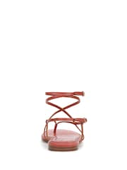 Sam Edelman Orange Clarra Regular Fit Strappy Sandals - Image 6 of 7