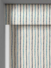 Emily Bond Blue Moroccan Stripe Made to Measure Blinds - Image 4 of 6
