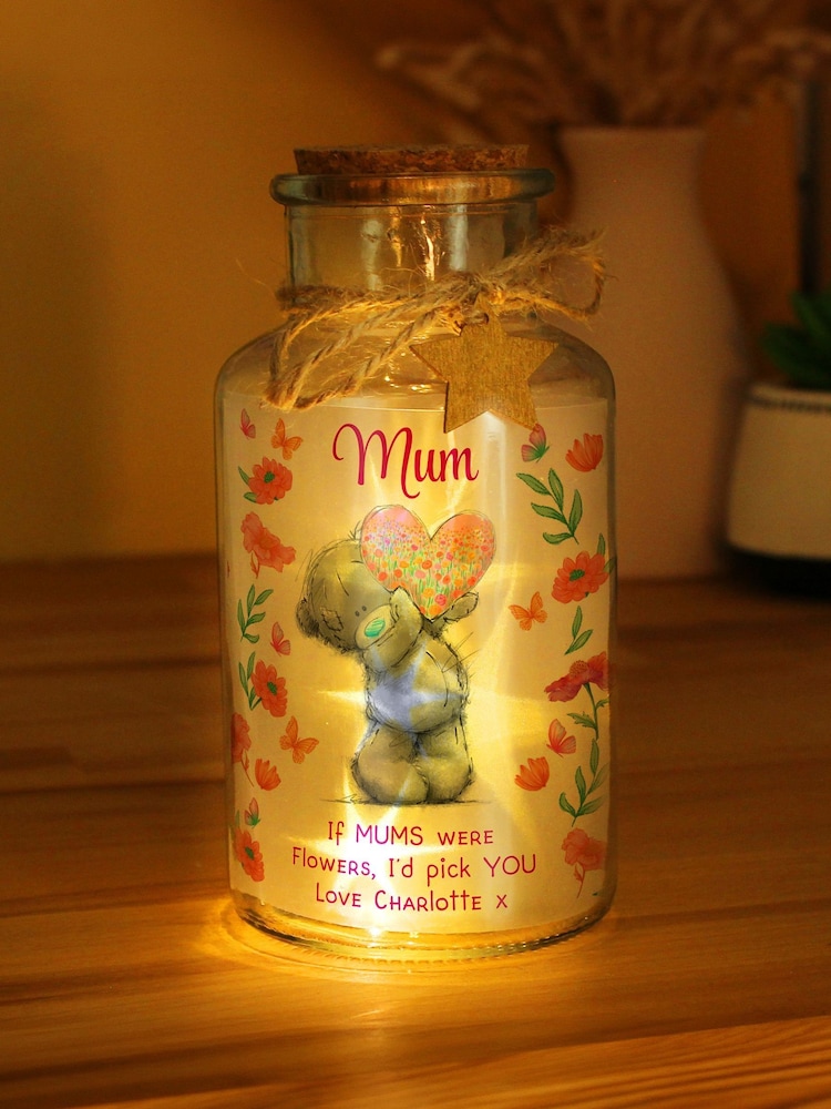 Personalised Me to You Flowers LED Light Up Jar by PMC - Image 1 of 3 Personalised Me to You Flowers LED Light Up Jar by PMC - Image 1 of 3