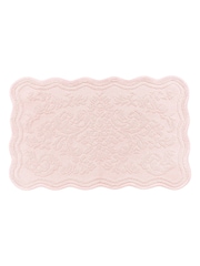 Allure Bath Fashions Sepia Rose Scalloped Jacquard Bath Mat - Image 3 of 4