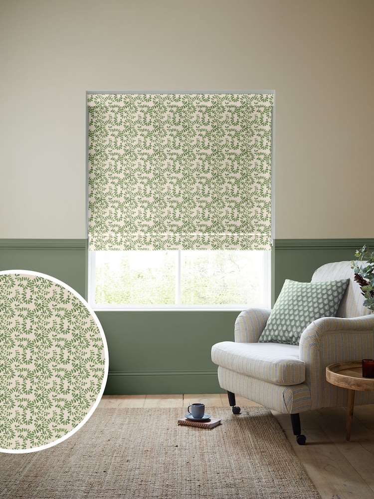Emily Bond Green Rosemary Made to Measure Blinds - Image 1 of 6