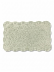 Allure Bath Fashions Sage Green Scalloped Jacquard Bath Mat - Image 5 of 6