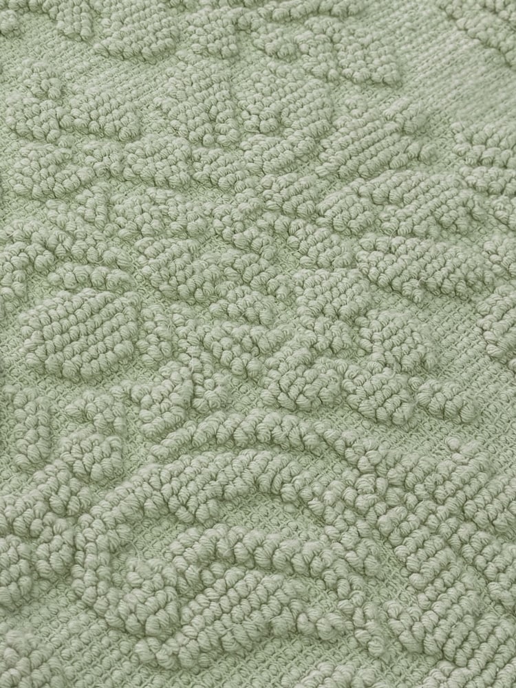 Allure Bath Fashions Sage Green Scalloped Jacquard Bath Mat - Image 6 of 6 Allure Bath Fashions Sage Green Scalloped Jacquard Bath Mat - Image 6 of 6