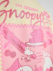 Skinnydip Yellow Peanuts x Skinnydip Snoopy Cafe Poster T-Shirt - Image 3 of 3