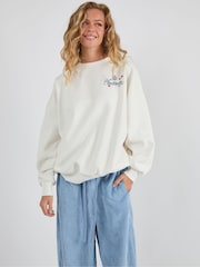 Skinnydip White Disney Cinderella Happily Ever After Sweatshirt - Image 1 of 3