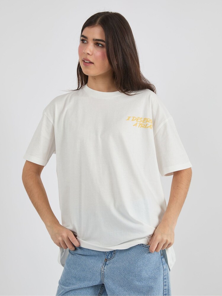 Skinnydip White I Deserve A Treat T-Shirt - Image 3 of 3 Skinnydip White I Deserve A Treat T-Shirt - Image 3 of 3