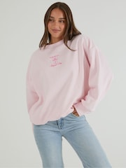 Skinnydip Pink Disney On My Way To A Magical Day in Pink Sweatshirt - Image 1 of 4