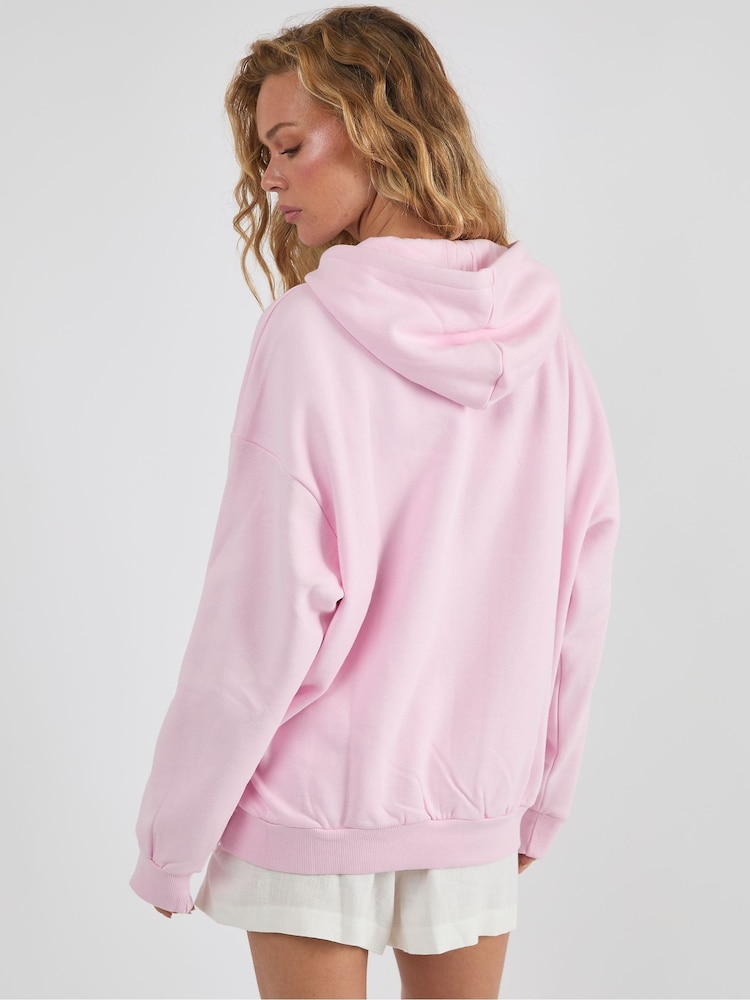 Skinnydip Pink Brunch Club Hoodie - Image 2 of 4 Skinnydip Pink Brunch Club Hoodie - Image 2 of 4