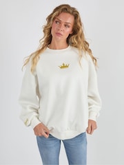 Skinnydip White Disney Princess Signature Sweatshirt - Image 1 of 4