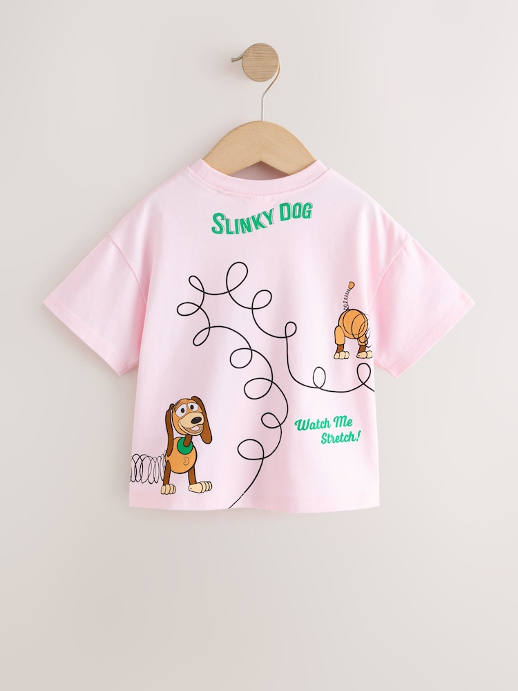 Pale Pink Toy Story Slinky Dog Short Sleeve T-Shirt (3mths-7yrs) - Image 2 of 4 Pale Pink Toy Story Slinky Dog Short Sleeve T-Shirt (3mths-7yrs) - Image 2 of 4