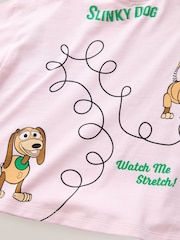 Pale Pink Toy Story Slinky Dog Short Sleeve T-Shirt (3mths-7yrs) - Image 4 of 4