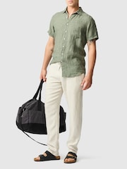Rodd & Gunn Green Palm Beach Sports Fit Shirt - Image 3 of 5