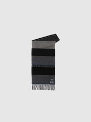Rodd & Gunn Black Frankton Stripe Scarf - Image 1 of 3
