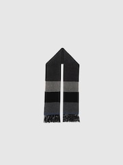Rodd & Gunn Black Frankton Stripe Scarf - Image 2 of 3
