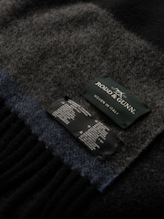 Rodd & Gunn Black Frankton Stripe Scarf - Image 3 of 3