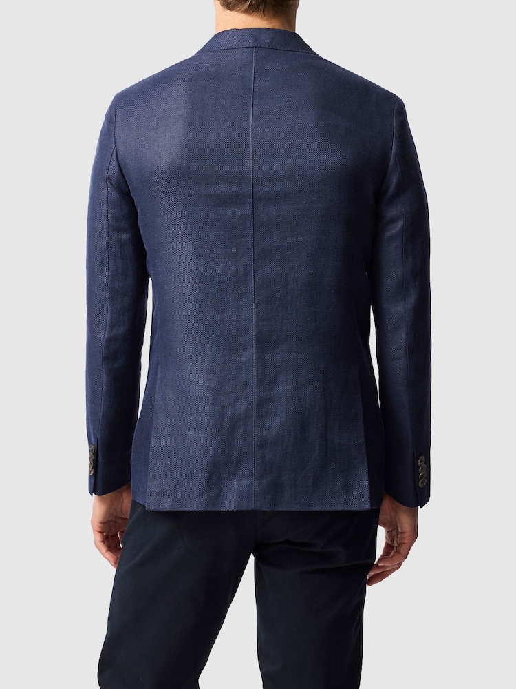 Rodd & Gunn Midnight Blue The Cascades Sports Fit Jacket - Image 2 of 5 Rodd & Gunn Midnight Blue The Cascades Sports Fit Jacket - Image 2 of 5