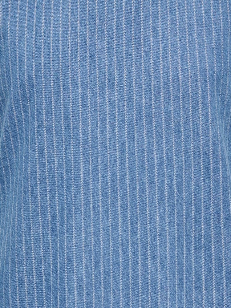 ONLY KIDS Blue Striped Denim Frill Dress - Image 3 of 3