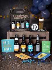 QWERTY Beer Box Brown The Signature Craft Lager Collection - Image 1 of 4