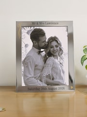 Personalised 8 x 10 Silver Photo Frame by PMC - Image 2 of 3
