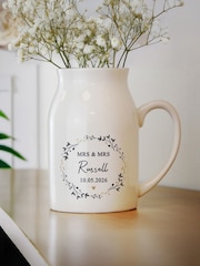 Personalised Wreath Jug Vase by PMC - Image 2 of 3