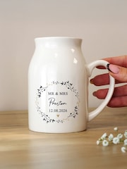 Personalised Wreath Jug Vase by PMC - Image 3 of 3