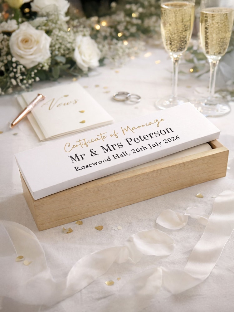 Personalised Wedding Certificate Holder by PMC - Image 3 of 3