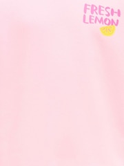 ONLY KIDS Pink Long Sleeve Lemon Back Print Sweat Top - Image 7 of 7