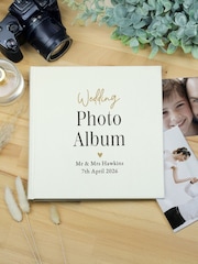 Personalised Square Wedding Photo Album by PMC - Image 1 of 3