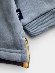 JoJo Maman Bébé Blue Dino 2-Piece Sweatshirt & Jogger Set - Image 6 of 7
