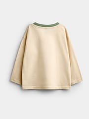 JoJo Maman Bébé The Gruffalo Khaki Green 2-Piece Top & Stripe Joggers Set - Image 3 of 6