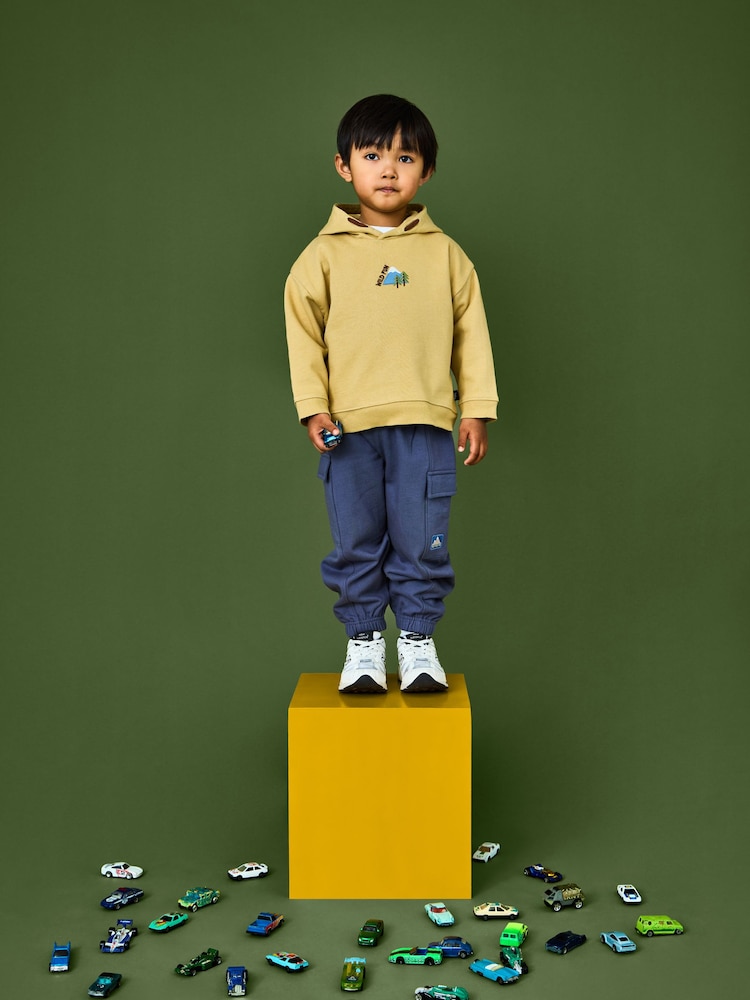 JoJo Maman Bébé Mustard Yellow Explorer Back Graphic Hoodie - Image 1 of 9 JoJo Maman Bébé Mustard Yellow Explorer Back Graphic Hoodie - Image 1 of 9