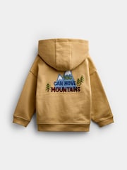 JoJo Maman Bébé Mustard Yellow Explorer Back Graphic Hoodie - Image 5 of 9