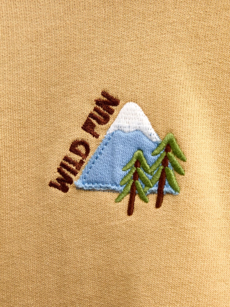 JoJo Maman Bébé Mustard Yellow Explorer Back Graphic Hoodie - Image 9 of 9 JoJo Maman Bébé Mustard Yellow Explorer Back Graphic Hoodie - Image 9 of 9