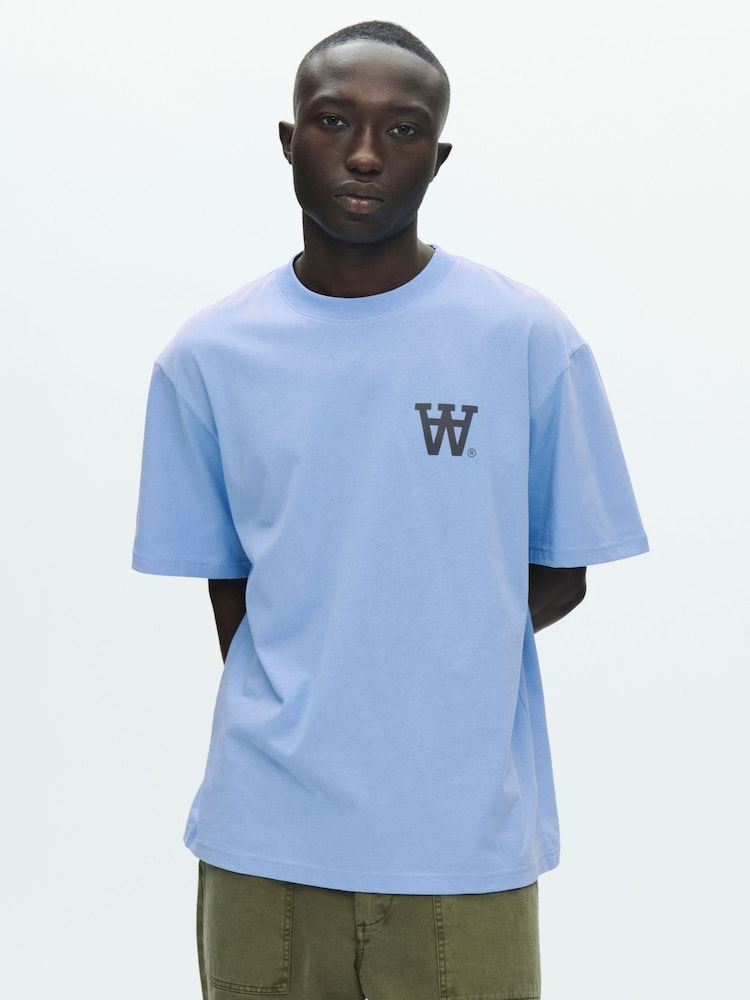 蓝色 - Double A by W.W. Liam T-Shirt Chest - 5的图像1｝