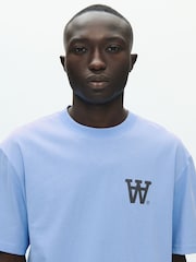 蓝色 - Double A by W.W. Liam T-Shirt Chest - 5的图像4｝