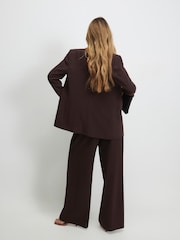 بنطلون برِجل واسعة وخصر مرتفع من River Island - Image 4 of 4