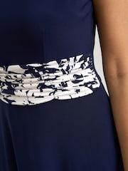 Gina Bacconi Blue Nell Stretch Jersey Dress & Jacket Set - Image 6 of 6