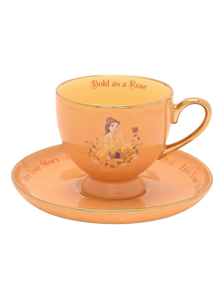 Disney Princess Yellow Tea Belle Cup & Saucer - Image 2 of 7