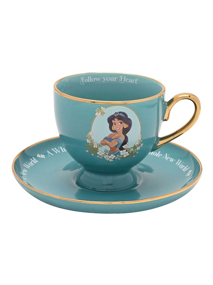 Disney Princess Green Princess Tea Jasmine Cup & Saucer - Image 2 of 7