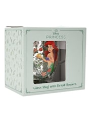 Disney Princess Green Floral Decorative Ariel Glass Mug - Image 5 of 5
