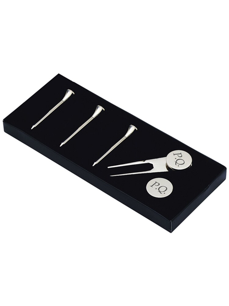 Personalised Silver Plated Golf Tee Gift Set by Treat Republic - Image 2 of 3