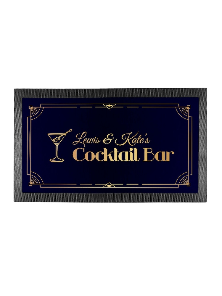 Personalised Stylish Cocktail Bar Mat by Treat Republic - Image 5 of 5