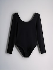 The Set 3 Pack Ribbed Long Sleeve Bodysuits Black/Brown/Cream - Image 2 of 6