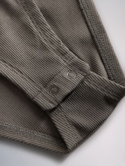 The Set 3 Pack Ribbed Long Sleeve Bodysuits Black/Brown/Cream - Image 5 of 6