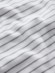 The Set 5 Pack Racer Ribbed Vests Grey/Black/Charcoal/White - Image 7 of 8