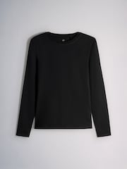 The Set 5 Pack Fitted Crew Neck Long Sleeve T-Shirts Grey - Image 6 of 8
